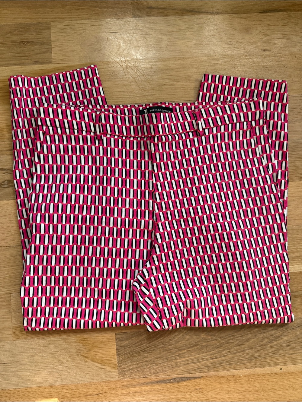 Jules & Leopold Geometric Print Pants